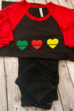 Load image into Gallery viewer, 3 of Hearts | Unisex Baseball Heart T-Shirt