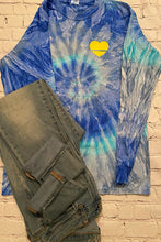 Load image into Gallery viewer, Over Your Heart | Unisex Tie Dye Long Sleeve